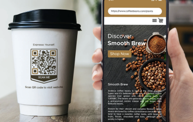 Інтерактивні стаканчики з QR-кодами та акціями