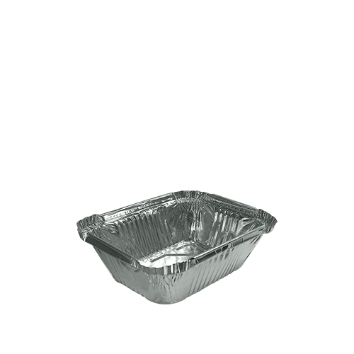 Контейнер из алюминиевой фольги прямоугольный R46L 145*120*40 мм (470 мл) 100 шт/уп