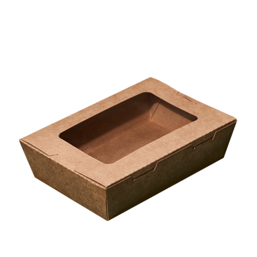 Бокс KRAFT c окном 900 мл 188*135*47 мм 