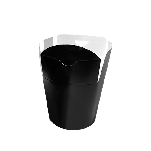 Коробка для лапши 750 мл 2РЕ ø 95 мм / h 95 мм черная