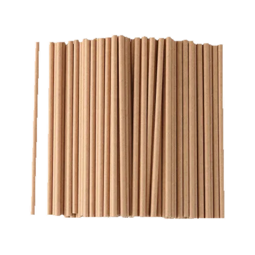 Трубочка паперова 19,7см 50 шт.d=6 мм KRAFT