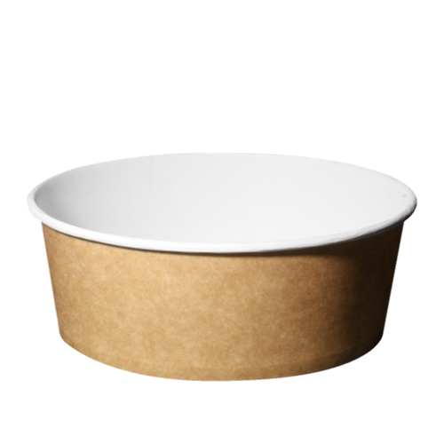 Салатниця  KRAFT  1350 мл / 187 мм 1РЕ, крафт/білий (25/300)