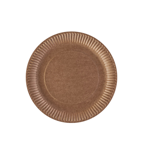 Тарелка KRAFT круглая 18 см  с ламинацией