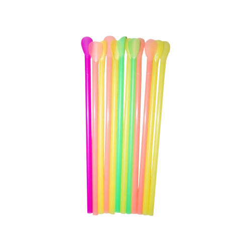 Трубочка-лопатка  6 мм/21см, цветная